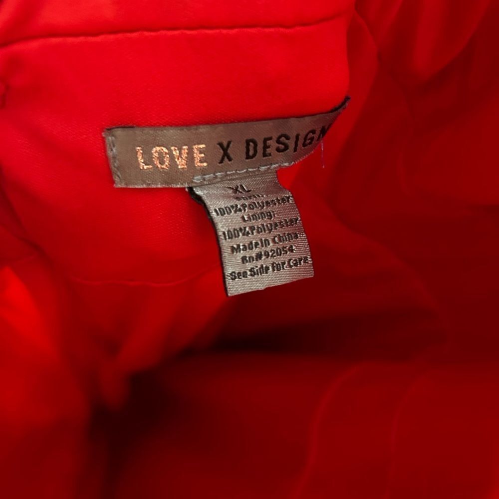 Love X Design Athen Plunging V-Neck Maxi Dress, Red, NWT - Picture 12 of 13